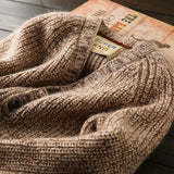 Riolio British Vintage Sweater High-end Men's Autumn Winter Knitted Cardigan Mature Business Knitted Jacket  Thicken Button V-neck Coat