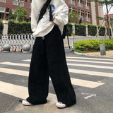 Riolio Brown Black Corduroy Pants Men Fashion Retro Oversized Casual Pants Men Streetwear Loose Hip-hop Wide-leg Pants Mens Trousers