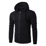 Riolio Autumn Men Sweatshirts Long Sleeve Jacket Hoodie Zipper Closure Jacket Male Hoodies Sweatshirt Slim Fit Male Clothing