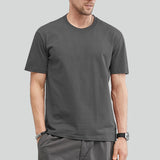 Riolio  100% Cotton High Quality Men's T-Shirt Solid Color Classic Timeless Simple Style Fashion Tops Versatile Unisex Kids Daily Tees
