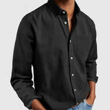 Riolio Vintage Green Mens Dress Shirts Brand New Long Sleeve Slim Fit Shirt Men Casual Button Down Top Shirt Male Chemise Homme