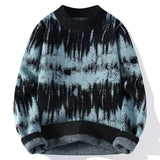 Riolio FALL OUTFIT MEN Men's Trendy Color Blocked Sweater American Men Classic Autumn Knitted Pullover Fashionable Slim Fit Harajuku Retro Multi-color