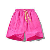Riolio  Ice Silk Pants Men and Women Same Shorts Quick-drying Jogging Sports Pants Stretch Fitness Sports Basketball Pants