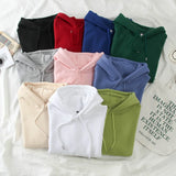 Riolio Men's and Women's Solid Color Pocket Hoodies Sports Fitness Sweatshirts Fashionable Casual Pullovers Multi Color