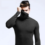 Riolio Man Thermal Turtleneck Casual Sleepwear Shirt S-2XL Sleeve Long Slim Coat 5colors Basic Sweater Bottom Winter