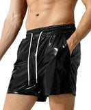 Riolio  Men's shiny shorts beach casual short pants Summer beach pants male quick-drying loose Short pants