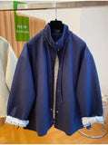 Riolio Korean Simple High-end Windbreaker Short Jacket Women Loose Spring Autumn New Style Small Fashion Trend Baseball Jacket