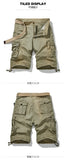 Riolio Shorts Male Slim Workout Shorts Lightweight Outdoor Mens Casual Hiking Cargo Fishing Short Pants Summer Quick Drying Work Shorts
