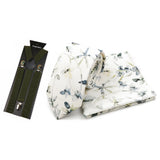 Riolio  Men's High Quality 6.5cm Floral Leaves Cotton Tie Handkerchief Suspender Set Novel Gentleman Artistic Wedding Accessories Gifts