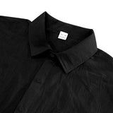 Riolio Summer New Solid Color Linen Men's Shirt Turn-down Collar Short Sleeve Men's Loose Casual Pocket Outdoor Vacation Shirt