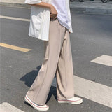 Riolio  New Japanese Retro Male Suit Pants Light Luxury Straight Draped Button-down Business Casual Pants Premium Slim Elegant Trousers