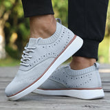 Riolio  Spring and Autumn Men's Breathable Sports Shoes, Fashionable Casual Dress Shoes, Oxford Elegant Men's Shoes, Men's Loafers