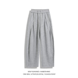 Riolio  Men's Casual Wide-Leg Sweatpants Long Outdoor Sport Trousers Comfortable Loose Fit Men's Pants