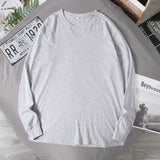 Riolio Big Sizes Men Clothes 12XL T Shirt Men Basic 100 Cotton Long Sleeve T-shirt Male Plus Large 10XL Oversized Simples Black Tshirt