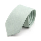 Riolio  Novelty New Solid Color Ties For Men 100%Cotton Handmade High Quality Necktie Pink Green Orange 6.5cm Skinny Slim Ties Accessory