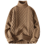 Riolio Men's Sweater Flip Collar One Piece Velvet Sweater Men's Versatile Basic Multi Color Men's Knitted Sweater