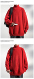Riolio  Sweater men 2025 New Men Knitwear Solid High Neck Sweater Soft Warm Comfortable Winter Pullover Fashion Casual Warm Sweater
