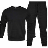 Riolio Men's Two-Piece Set O-Neck 2 Pieces Sets Tracksuit Hooded Sweatshirt +Drawstring Pants Male Sport Hoodies Running Sportswear