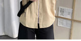 Riolio Working Pocket Solid Color Pure Cotton Short-sleeved Shirt Fashionable Summer Lapel Button Functional Half-sleeved Cardigan