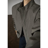 Riolio  Stand Jacket mens dproof Lightweight Thin Short Biker Style Motorcycle Jacket Solid Classic Autumn coat fall  Fashion Casual