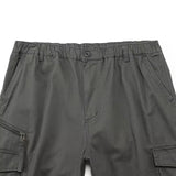 Riolio  Men Baggy Cargo Pants Male Camouflage Multi Pocket Sweat Pants Loose Fit Plus Size Cotton Casual Pants Fashion Solid Color Pants
