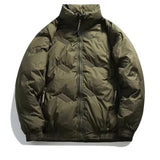 Riolio Winter American Fashion Vintage Parkas Jackets For Men Outdoor Windbreaker Y2K Casual Padding Coats Loose Embroidery Down Jacket