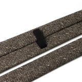 Riolio  Winter Daily Men's Women's 7cm Wool Tie Black Herringbone Brown Stripe Necktie Wedding Party Business Office Gifts Accessories