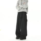 Riolio American Style Wide Leg Straight Cargo Pants Letter Printed Men's Baggy Casual Fashion Overalls Streetwear Male Mopping Trousers