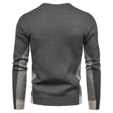 Riolio Autumn New Foreign Trade Men's Knitwear Round Neck Colored Solid Sweater Underlay