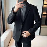 Riolio fashion suits for men 2 Piece Outfit Set Man Blazer Business Big Size Full Suit for Men Grey Luxury Ceremony Classic Elegant High Quality Jackets