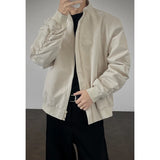 Riolio  Stand Jacket mens dproof Lightweight Thin Short Biker Style Motorcycle Jacket Solid Classic Autumn coat fall  Fashion Casual