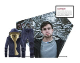 Riolio Hooded Sweat shirt+Pant 2-piece Sets Men Set Sports Suit Fleece Thickened Sportswear Casual Men Tracksuit Winter male Tracksuit