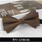 Riolio  2PCS Neck Tie Set 8CM Top Cotton Floral Printed Necktie Fashion Block Flower Suit Ties For Men Shirt Handkerchief Wedding Cravat