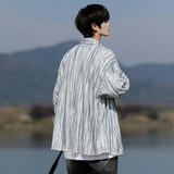 Riolio Long Sleeve Shirts Striped Spring outdoor Fashing New Breathable Hiking Work Shirt Casual Button Down Shirt with Pocket