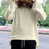 Riolio Spring And Autumn Korean Style Sweater Men's Casual Loose Plus Size men's Clothing Waffle Fabric Crew-neck Long-sleeved Pullover