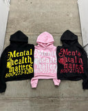 Riolio Y2k New Mental Health Matters Print Hoodies Women Men Oversized Hoodie Goth Grunge Streetwear Sweatshirt Harajuku Gothic Clothes