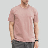 Riolio  100% Cotton High Quality Men's T-Shirt Solid Color Classic Timeless Simple Style Fashion Tops Versatile Unisex Kids Daily Tees
