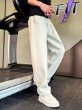 Riolio  New Spring and Autumn Men's Loose Solid Straight Trousers Fashion Trendy Casual Versatile Curved Blade Pants