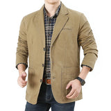 Riolio Men's Business Jackets for Suits Autumn Men's Casual Denim Jackets Executive Jackets Men's Pure Cotton Washed Denim Jackets