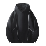 Riolio  New Autumn Winter Men Hoodie Fashion Trendy Contrast Stitching Loose Fit Unisex Casual Sweatshirt Outerwear