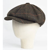 Riolio Autumn Winter Thick Warm Wool Herringbone Newsboy Cap Men Cabbie Beret Hats Octagonal Hat Detective Hats Retro Driver Flat Caps