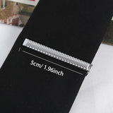 Riolio  Tie Pin for Men Necktie Accessories Silvery Colour Ties Metal Tone Simple Bar Clasp Practical Clasp Tie Clip Collar Clip Male