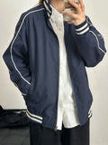 Riolio  Fashion Varsity Jacket Men Stand Collar Baseball Uniform Jacket Spring Autumn Windbreaker for Men Unisex Vintage Jacket 90s