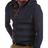 Riolio New Knit Sweater Men Autumn Winter Fashion Solid Mens Sweaters Thick Warm Men's Jumper Sweater Male Pullovers Outwear Male Coats