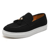 Riolio  Luxury Dress Shoes for Men Comfy Brand Gentleman Tasseled Loafers Outdoor Shoes Leisure Walk Male Moccasins Suede Leather Man
