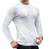 Riolio Sweatwear Men's Casual Long Sleeve Basic Knitted Sweater Pullover Male Round Collar Autumn Winter Tops Sweatshirts T-shirt