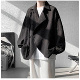 Riolio  Men's Chinese Textured Long-sleeved National Style Shirt Spring Design Boys' Shirts Men's Clothing
