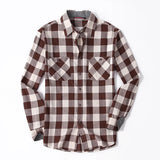 Riolio  English Style Vintage Men Clothing Plaid Shirt Spring Autumn New Harajuku Long Sleeves Streetwear Fashion Business Casual Tops