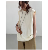 Riolio Summer Men Trendy Casual Streetwear Oversized Sleeveless T-shirt Youth Y2K Hip Hop Cotton Tank Tops Sports Basketball Vest