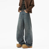Riolio  High-quality Jeans men Wide Leg Jeans Male Loose Straight Denim Pants  Autumn Harajuku Blue Jean Trouser Streetwear Clothes 2025